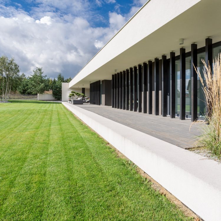 Exterior of a luxury house